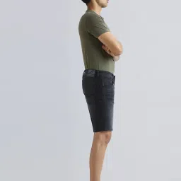 Pepe Jeans Black Regular Fit Denim Shorts image 4