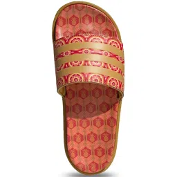 Adidas Women's ADILETTE Red Slides image 4