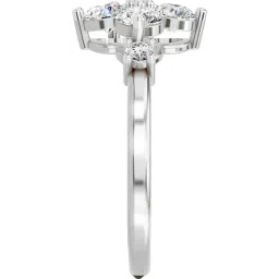 Sparkles 14k (585) White Gold 4 Stone Lab Grown Diamond for Women image 4