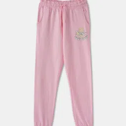 R&B Kids Pink Graphic Regular Fit Joggers-picture-32