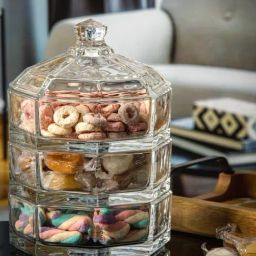 Goodhomes Transparent Glass Storage Jar - Set of 1 (0.26L)-picture-0