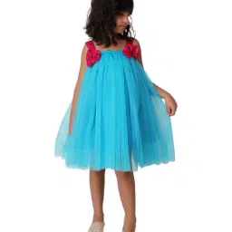 Foreverkidz Kids Blue & Red Regular Fit Party Dress-picture-35