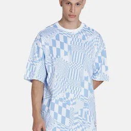 Puma Blue Cotton Relaxed Fit Printed Sports Tshirt-picture-18