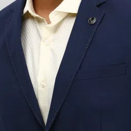 Allen Solly Navy Slim Fit Two Piece Suit image 4