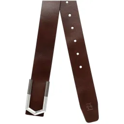 Carlton London Brown Leather Waist Belt For Men image 4