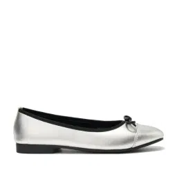 Forever Glam by Pantaloons Women's Silver Ballerina Shoes-picture-13
