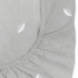 The Baby Atelier 100% Organic Print Grey Fitted Single Sheet image 4