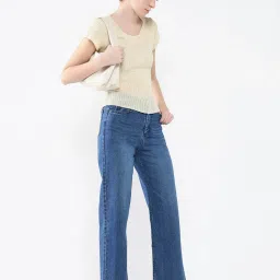 showoffff SHOWOFF Cream Regular Fit Top image 4