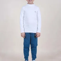 Kiddopanti Boys Blue Printed Track Bottoms Joggers image 4