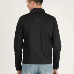 Wrangler Navy Full Sleeves Shirt Collar Denim Jacket image 2