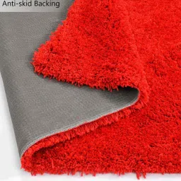Presto Red Polyester Soft Feel Anti-Skid Carpet image 4