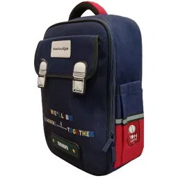 Little Surprise Box Navy & Red Printed Backpack image 4
