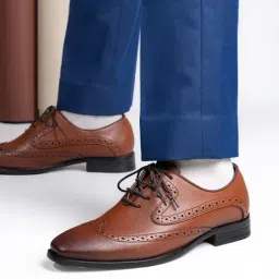 Alberto Torresi Men's Tan Oxford Shoes-picture-38
