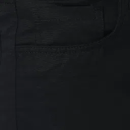 Peter England Black Cotton Regular Fit Shorts image 4