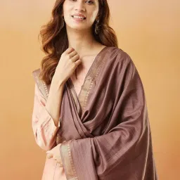 Fabindia Brown Woven Pattern Dupatta image 4