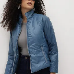 The Roadster Lifestyle Co. Solid Puffer Jacket-image-91