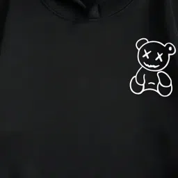 Bolly Lounge Boys Black Cotton Regular Fit Printed Sweatshirt image 4