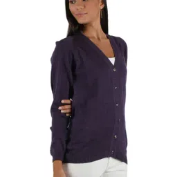 Monte Carlo Purple Open Front Cardigan image 3