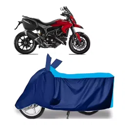 Auto Pearl Two Wheeler Cover for Ducati Hyperstrada - Cyan, Blue-picture-16