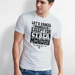 Seekbuylove Typography Printed Pure Cotton Bio Finish T-shirt image 3