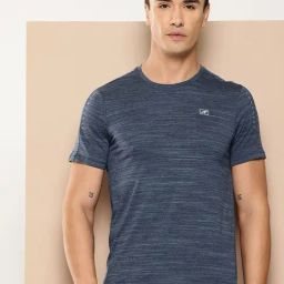 Alcis Navy Abstract Slim Fit Abstract T-Shirt-picture-49