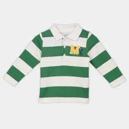 Miniklub Boys Multi Color Cotton Striped Polo T-Shirt-image-62