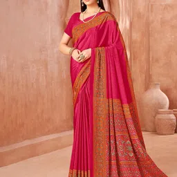 DURGA EMPORIO Ethnic Motifs Saree With Unstitched Blouse Piece-image-8