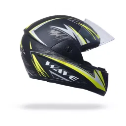 HIKER by Varroc WAVE PRO MAX Helmet Matt Black & Yellow Small 580 mm Full Face, HD2 image 5