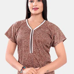 Be You Abstract Printed Maxi Nightdress image 2