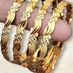 SGN fashion Gold Brass Bangles-picture-34
