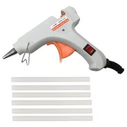 Fadman 20 W Hot Melt Mini Glue Gun with 6 Sticks Standard Temperature White 7 mm Stick Dia., FDMANWHITEMINI6-STIKCS-picture-40