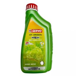 Servo 4T Green 20W-40 Engine Oil 1 L for 4-Stroke Bike-picture-45