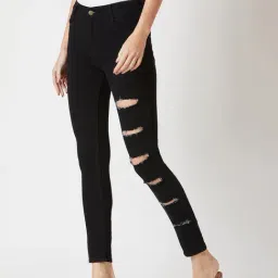 Miss Chase Black Distressed Jeans image 3