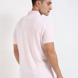 Tommy Hilfiger Men Solid Polo Collar Cotton T-shirt image 4