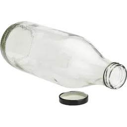 1ST TIME Transparent Glass Solid Water Bottle image 3