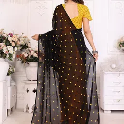 Moda Rapido Polka Dot Printed Half & Half Saree image 2