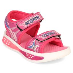 Lil Lollipop Polka Dots Designed Sandals With Velcro Closure - Pink-picture-19