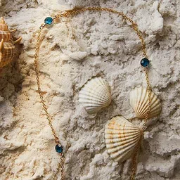 Fabme Gold-Plated Stones-Studded Waist Chain-image-2