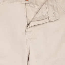 Tales & Stories Slim Fit Solid Trouser - Beige image 4