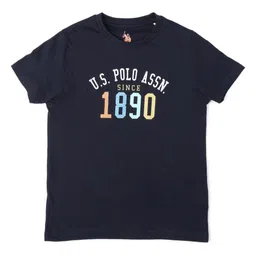 u.s. polo assn. kids Uspa Kids Boys Pure Cotton Brand Printed T-shirt image 4