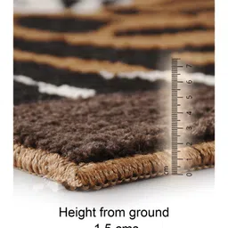 saral home Saralhome  24X7 Antiskid PP BCF yarn Door Mat  Brown. 40cm x 60cm image 5