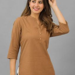 Anouk Rustic Women Mandarin Collar Cotton Top-picture-41