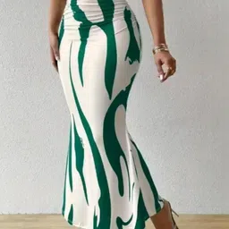 JINJIN FASHION Printed High-Waist Maxi-Length Pencil Skirts-picture-17