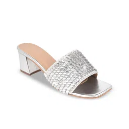 Hydes N Hues Embellished Peep Toes Block Heel Sandal image 4