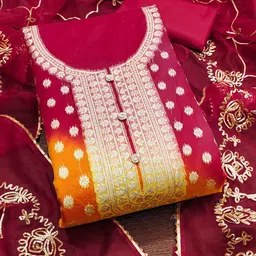 KIMISHA Organza Unstitched Dress Material-picture-29