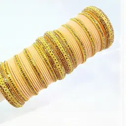 SGN fashion Beige Copper Bangles-picture-14