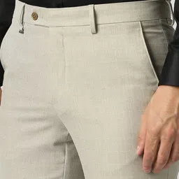 Van Heusen Men Mid-Rise Slim Fit Formal Trousers image 5