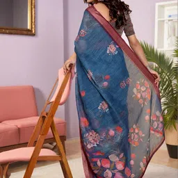 GULKEE FAB Floral Zari Saree image 4