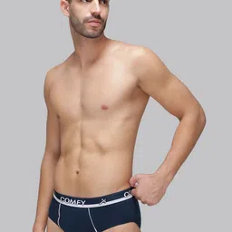 AMUL COMFY Men Pack Of 4 Assorted Cotton Briefs image 3