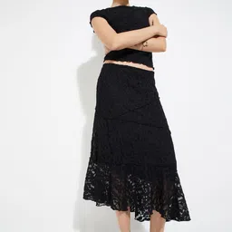 max Self Design A-Line Midi Skirt-picture-26
